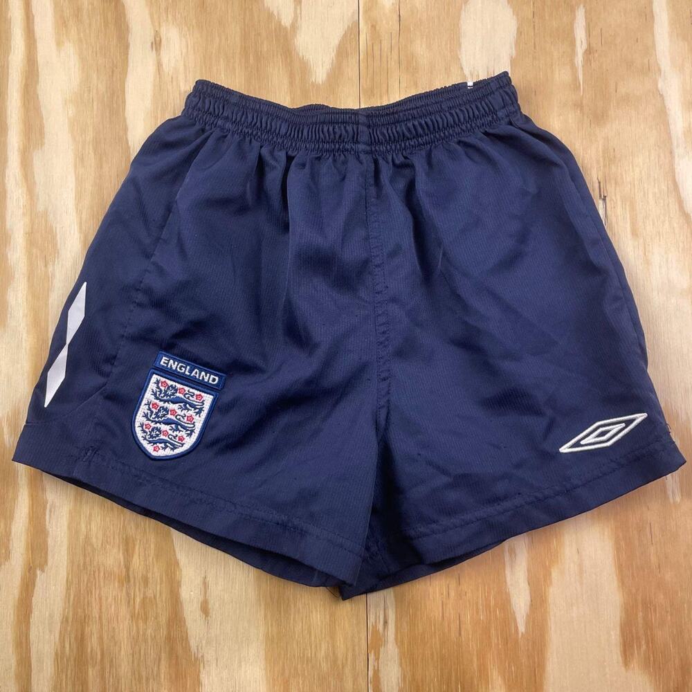 Vintage Y2K England x Umbro Football Shorts – Kids 6/7 Years